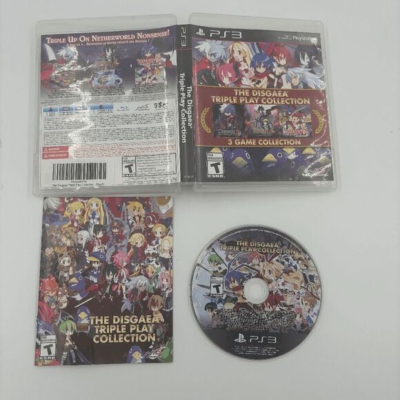 Disgaea Triple Play Collection PS3 (Sony PlayStation 3 2013) CIB Complete Tested